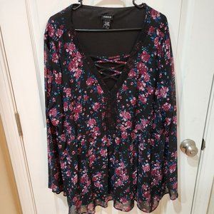 Torrid Floral Blouse